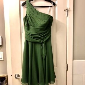 Jasmine Bridesmaid B2 one shoulder dress Pure Jade